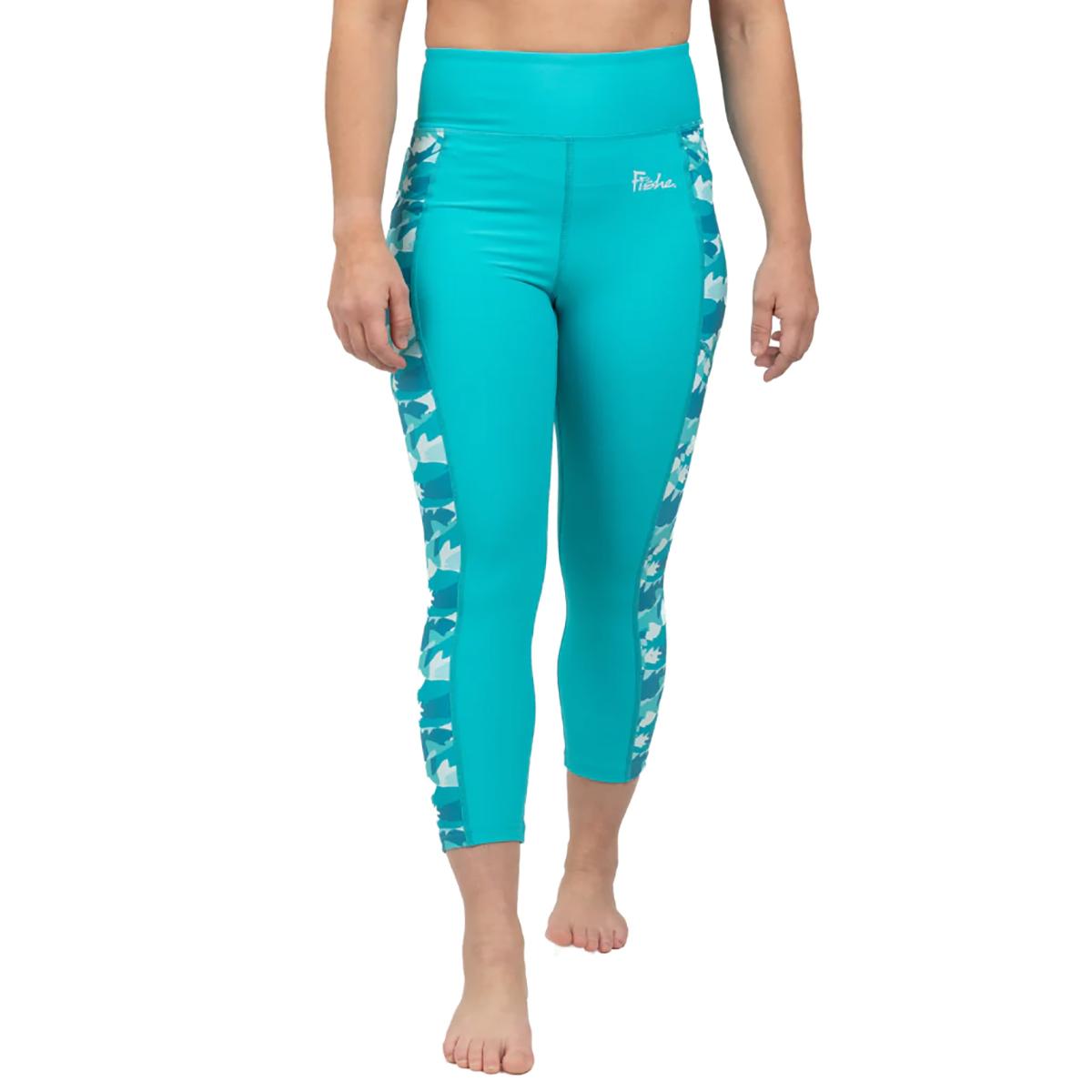 Water Camo Capri Pocket Legging Women's